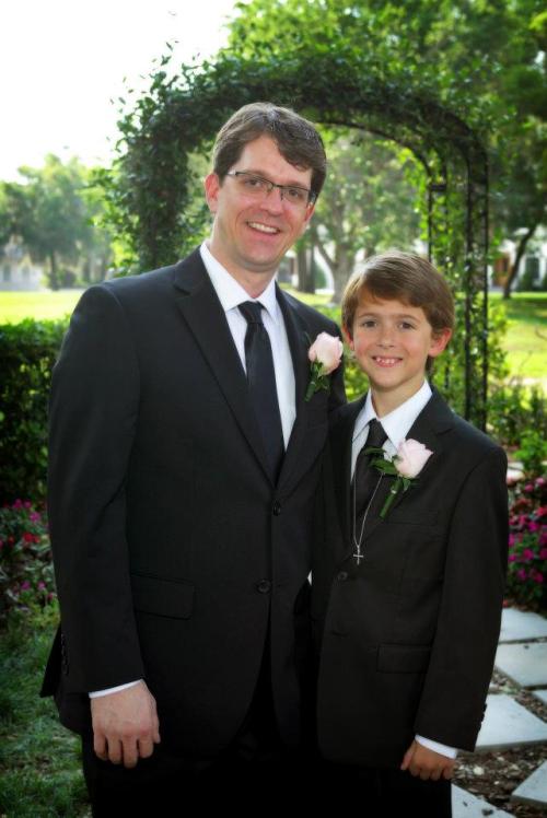 Michael and my step-son Matt who was the Best Man at our wedding last year.